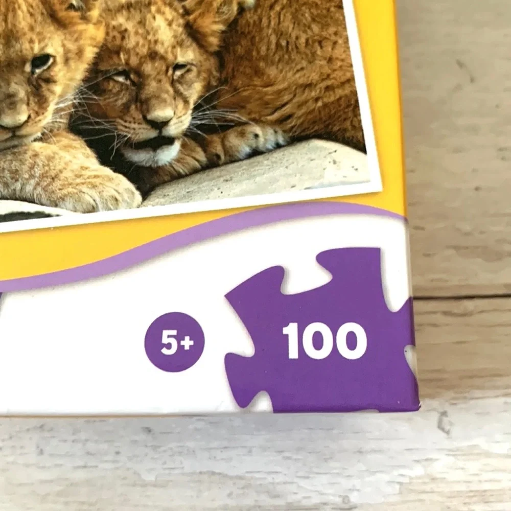 NEW 100pc Puzzle Never Opened Kids Adults Baby Lions Cats Mega Close Ups Toys